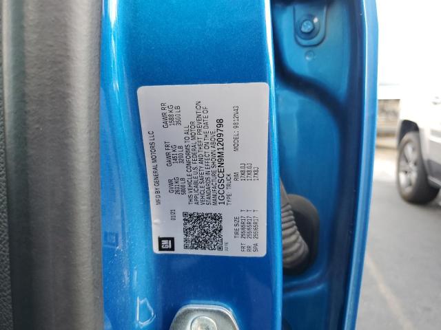 1GCGSCEN9M1209798 - 2021 CHEVROLET COLORADO L BLUE photo 10