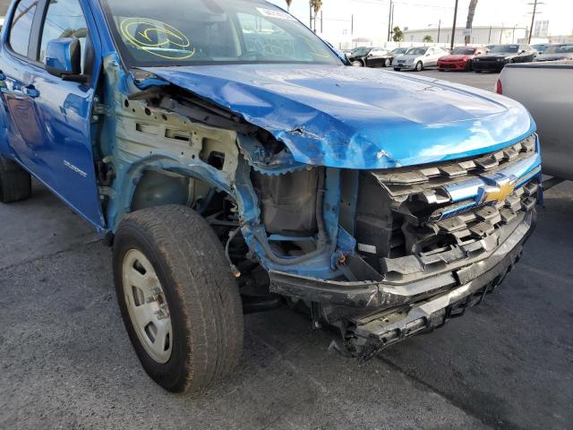 1GCGSCEN9M1209798 - 2021 CHEVROLET COLORADO L BLUE photo 9