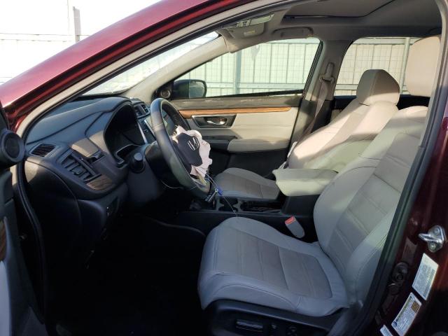 5J6RW1H89KL002136 - 2019 HONDA CR-V EXL BURGUNDY photo 5