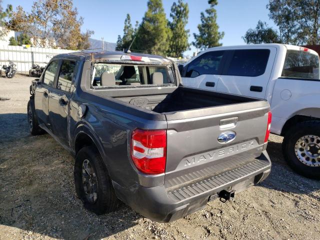 3FTTW8F98NRA61135 - 2022 FORD MAVERICK X GRAY photo 3