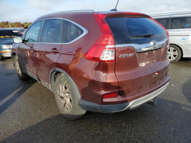 2HKRM4H76FH660897 - 2015 HONDA CR-V EXL BROWN photo 3