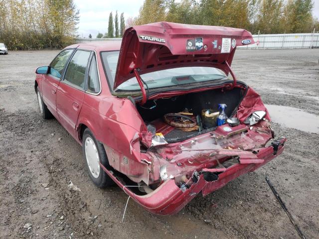 1FALP52U2RG236195 - 1994 FORD TAURUS GL RED photo 3