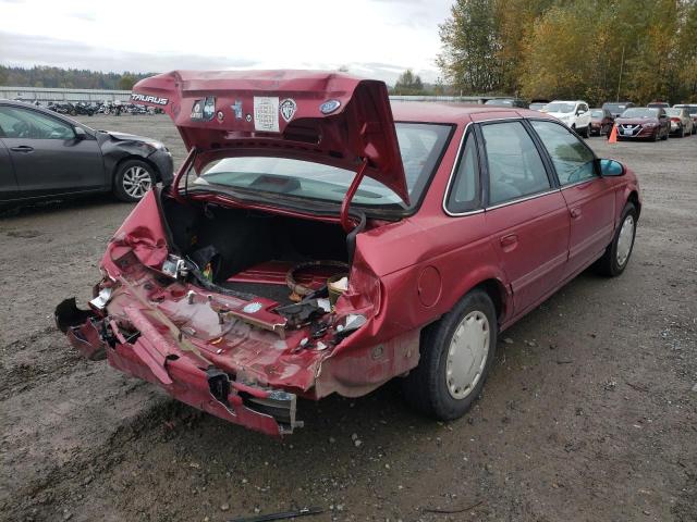 1FALP52U2RG236195 - 1994 FORD TAURUS GL RED photo 4