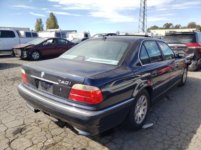 WBAGG83401DN88576 - 2001 BMW 740 I AUTO BLUE photo 4