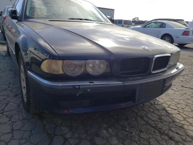 WBAGG83401DN88576 - 2001 BMW 740 I AUTO BLUE photo 9