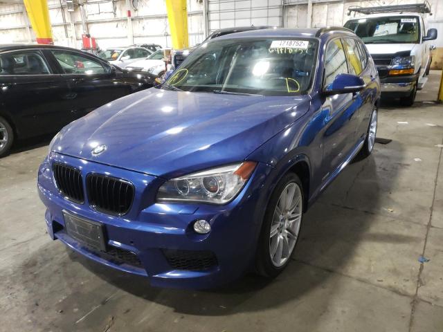 WBAVM5C55EVV93120 - 2014 BMW X1 XDRIVE3 BLUE photo 2