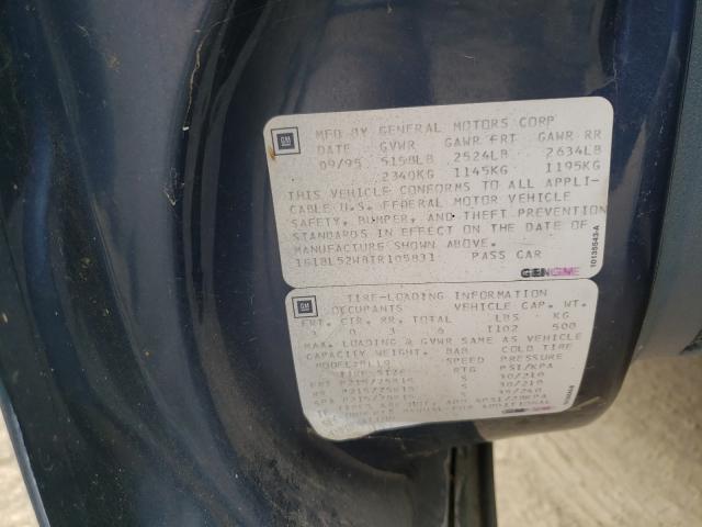 1G1BL52W8TR105831 - 1996 CHEVROLET CAPRICE CL TWO TONE photo 10