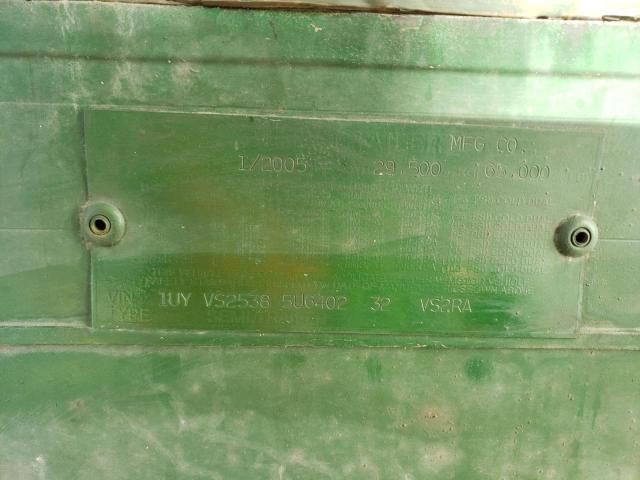 1UYVS25385U640232 - 2005 UTILITY TRAILER თეთრი ფოტო 10