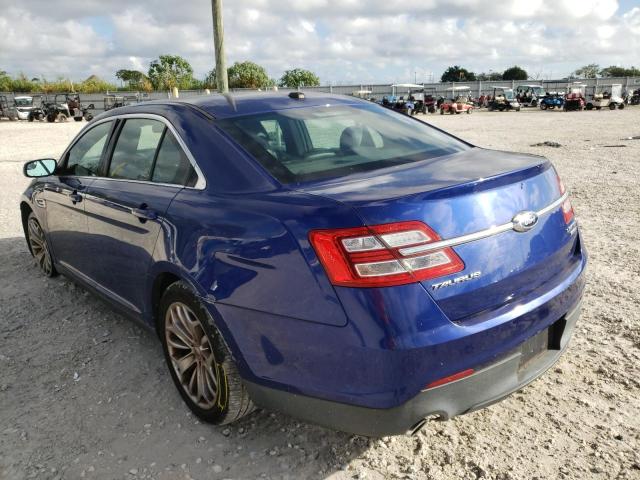 1FAHP2F8XDG110130 - 2013 FORD TAURUS LIM BLUE photo 3