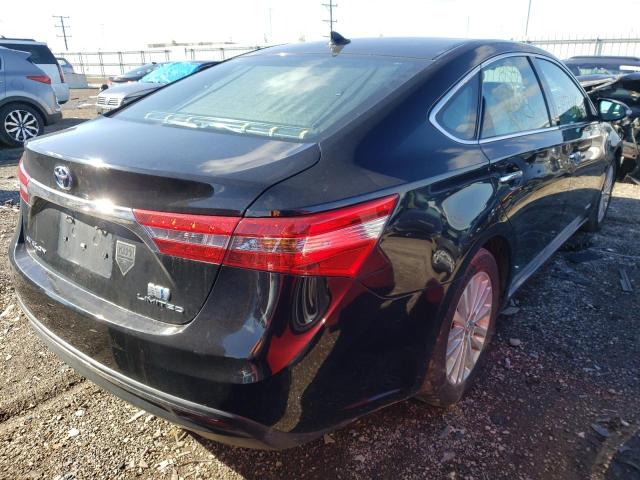 4T1BD1EB1EU026177 - 2014 TOYOTA AVALON HYB BLACK photo 4