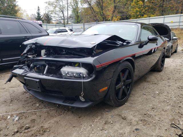 2B3LJ74W09H641385 - 2009 DODGE CHALLENGER BLACK photo 2