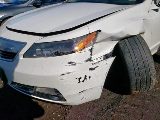 19UUA8F59DA009331 - 2013 ACURA TL TECH WHITE photo 10