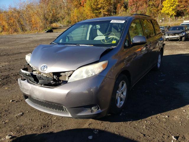 5TDKK3DC8BS148874 - 2011 TOYOTA SIENNA LE GRAY photo 2