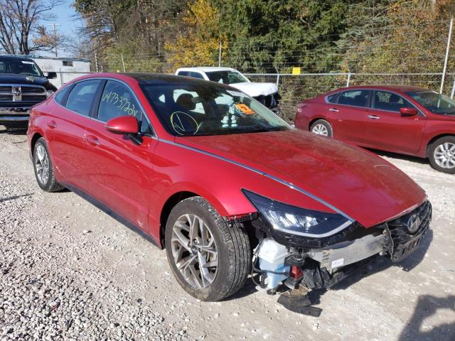 5NPEF4JA1LH048150 - 2020 HYUNDAI SONATA SEL RED photo 1