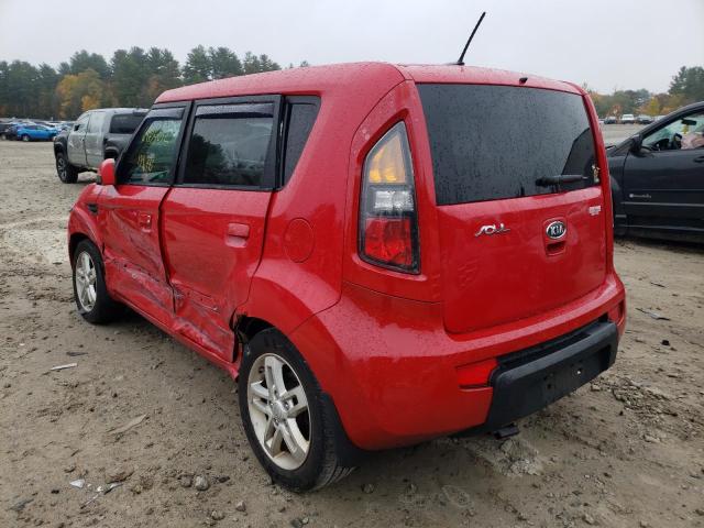 KNDJT2A24A7049900 - 2010 KIA SOUL +/!/S RED photo 3