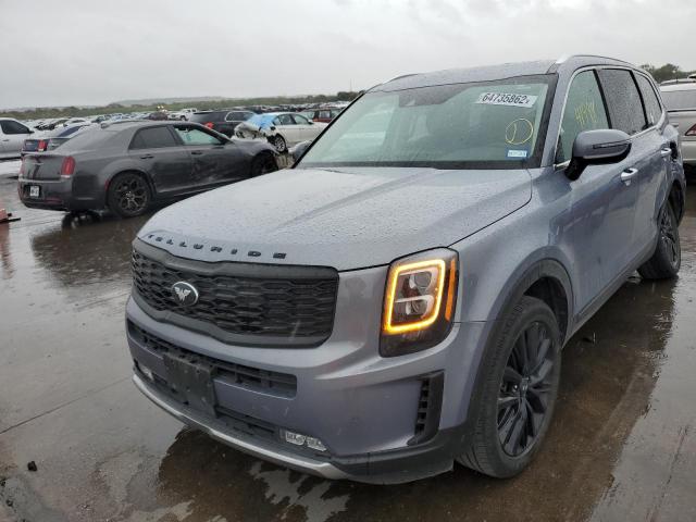 5XYP54HC2LG076470 - 2020 KIA TELLURIDE GRAY photo 2