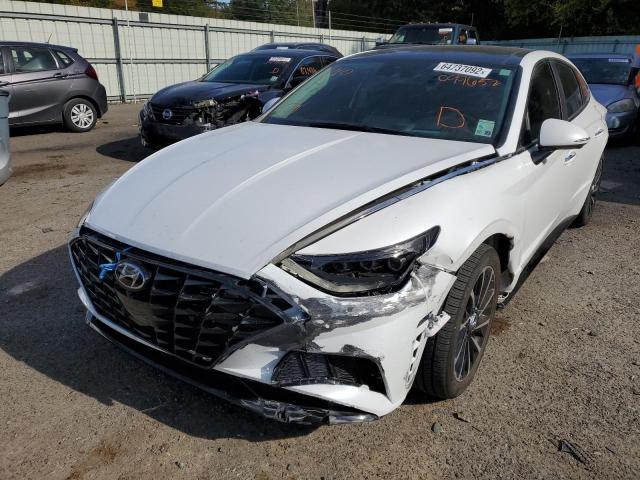 5NPEH4J2XMH099652 - 2021 HYUNDAI SONATA LIM WHITE photo 9