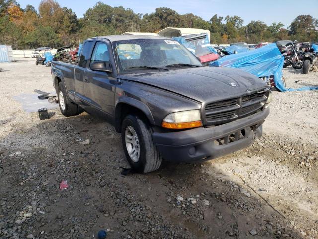 1D7HL12X03S123757 - 2003 DODGE DAKOTA SXT GRAY photo 1