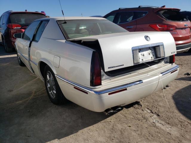 1G6EL12Y7YB703376 - 2000 CADILLAC ELDORADO E WHITE photo 3