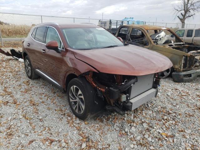 LRBFZNR48ND125555 - 2022 BUICK ENVISION E BROWN photo 1