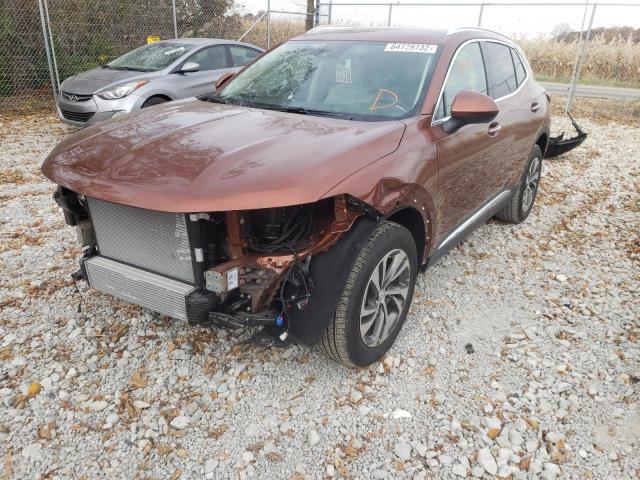 LRBFZNR48ND125555 - 2022 BUICK ENVISION E BROWN photo 2
