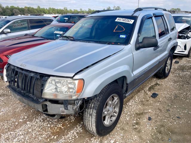 1J4GX48S04C284462 - 2004 JEEP GRND CHERO SILVER photo 2