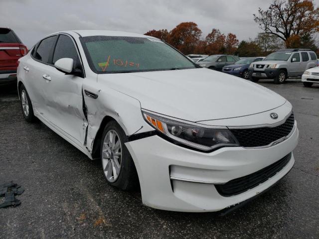 5XXGT4L37JG186168 - 2018 KIA OPTIMA WHITE photo 1