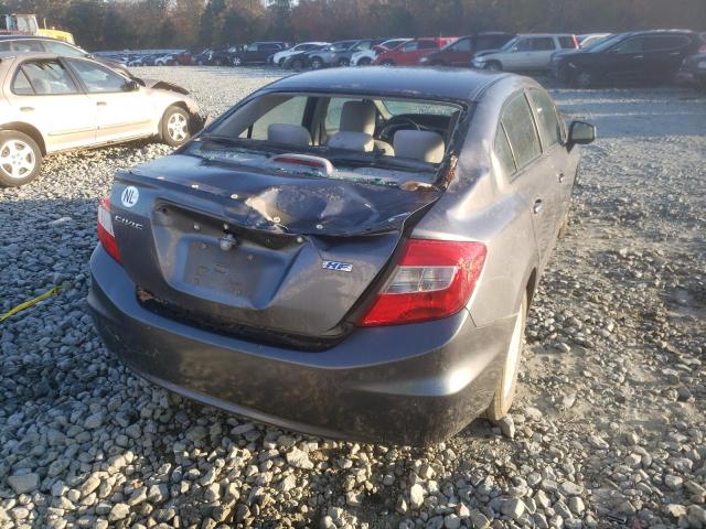 2HGFB2F66CH316533 - 2012 HONDA CIVIC HF GRAY photo 9