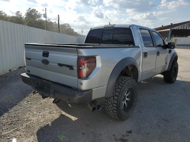 1FTFW1R64EFC85196 - 2014 FORD F150 SVT R SILVER photo 4