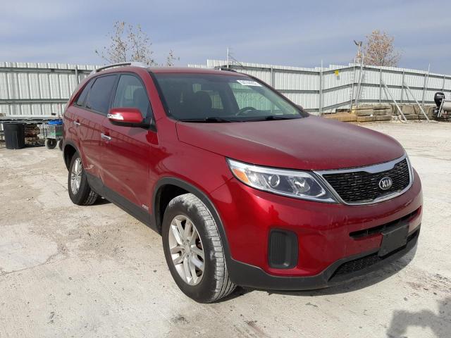 5XYKTDA71EG546293 - 2014 KIA SORENTO BURGUNDY photo 1