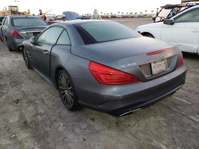 WDDJK6GA2JF051150 - 2018 MERCEDES-BENZ SL 450 GRAY photo 3