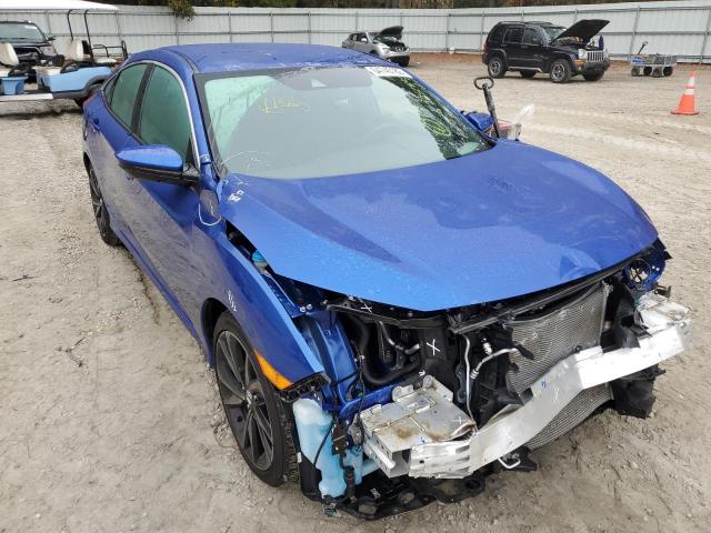 2HGFC2F83KH543661 - 2019 HONDA CIVIC SPOR BLUE photo 1