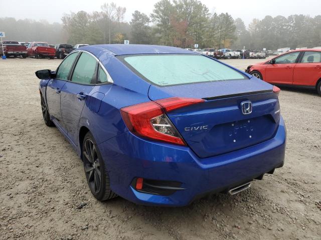 2HGFC2F83KH543661 - 2019 HONDA CIVIC SPOR BLUE photo 3