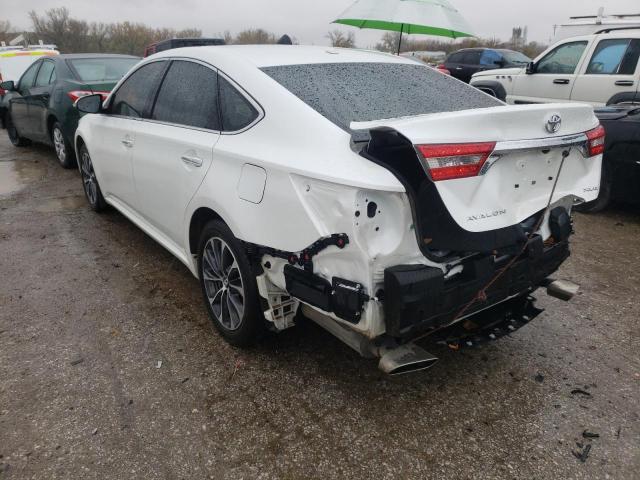 4T1BK1EBXGU206881 - 2016 TOYOTA AVALON XLE WHITE photo 3