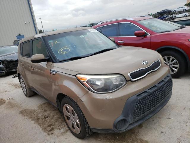 KNDJN2A2XF7193887 - 2015 KIA SOUL TAN photo 1