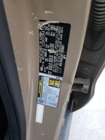 KNDJN2A2XF7193887 - 2015 KIA SOUL TAN photo 10