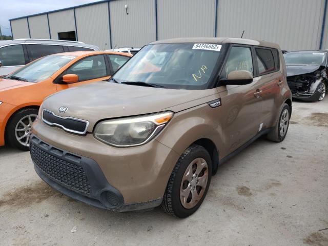 KNDJN2A2XF7193887 - 2015 KIA SOUL TAN photo 2