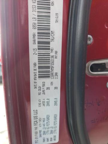 1C6RR7NM9FS563196 - 2015 RAM 1500 LARAM RED photo 10