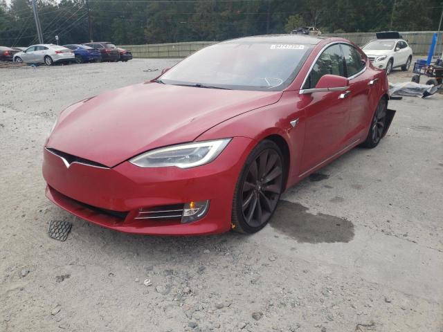 5YJSA1E28HF185188 - 2017 TESLA MODEL S Burdeos foto 2