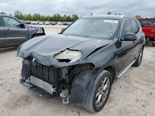 5UXTY3C05L9B34782 - 2020 BMW X3 SDRIVE3 BLACK photo 2