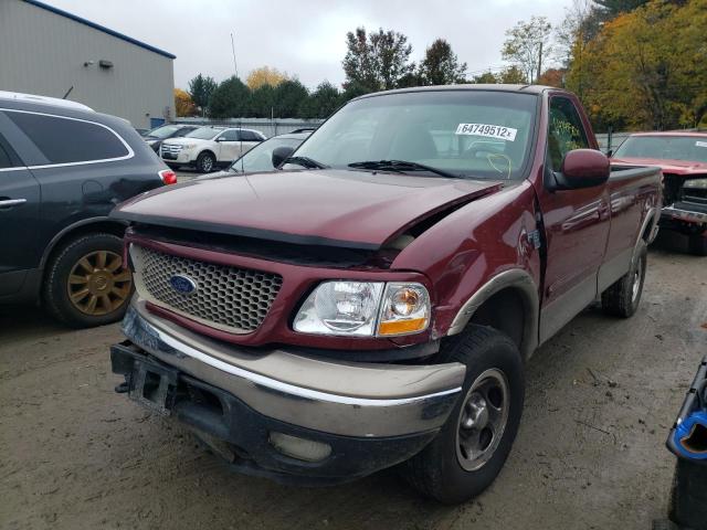 1FTRF18L73NA87686 - 2003 FORD F150 BURGUNDY photo 2