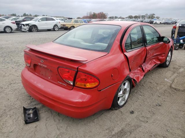 1G3NL52F24C212236 - 2004 OLDSMOBILE ALERO GL RED photo 4