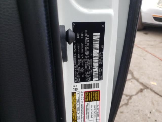 5TDKRKEC6NS096363 - 2022 TOYOTA SIENNA LE WHITE photo 10