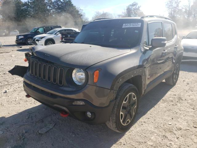 ZACCJBCB1HPE77576 - 2017 JEEP RENEGADE T CHARCOAL photo 2