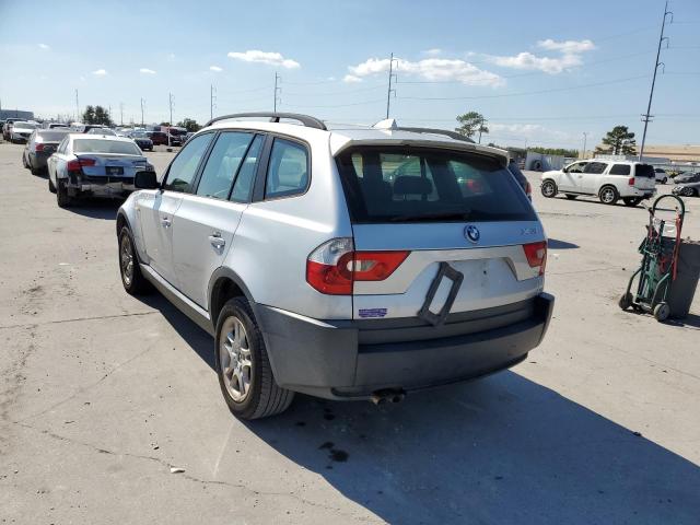 WBXPA73444WB29578 - 2004 BMW X3 2.5I SILVER photo 3