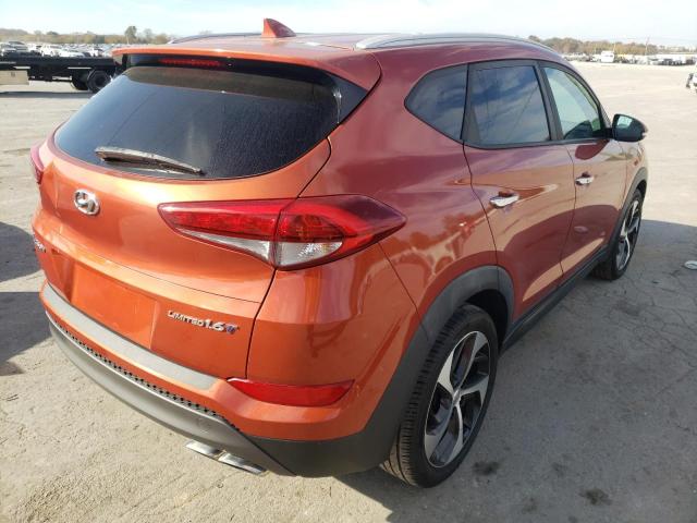 KM8J33A23GU152740 - 2016 HYUNDAI TUCSON LIM ORANGE photo 4