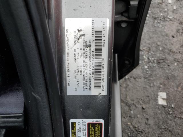 JM1BL1VF9B1458815 - 2011 MAZDA 3 I  photo 10