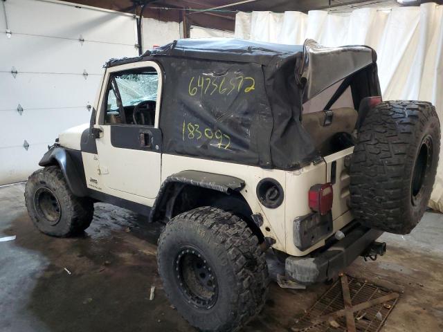 1J4FA39S33P318844 - 2003 JEEP WRANGLER C WHITE photo 3