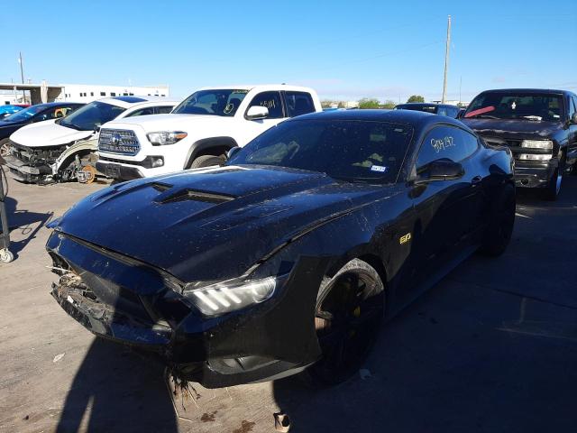 1FA6P8CF2G5331430 - 2016 FORD MUSTANG GT BLACK photo 2