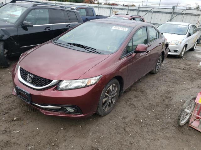 19XFB2F90DE262166 - 2013 HONDA CIVIC EXL Bordo foto 2